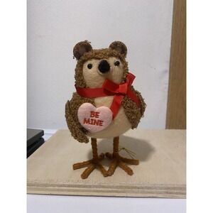 Target Spritz Valentine's Day 2025 Featherly Brown Sherpa Bear Bird New.